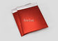 Matte Red Bubble Wrap Mailing schlägt CD Größe gedruckt mit 2 versiegelnden Seiten ein