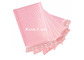Leichte rosa metallische Blasen-Werbungen, die Verpackenluftpolsterfolie-Postsendungs-Umschläge versenden