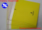 Gelbe Polyäthylen-Verschiffen-Taschen, 9,5&quot; X14“ bewegt kundenspezifische Blasen-Werbungen Schritt für Schritt fort